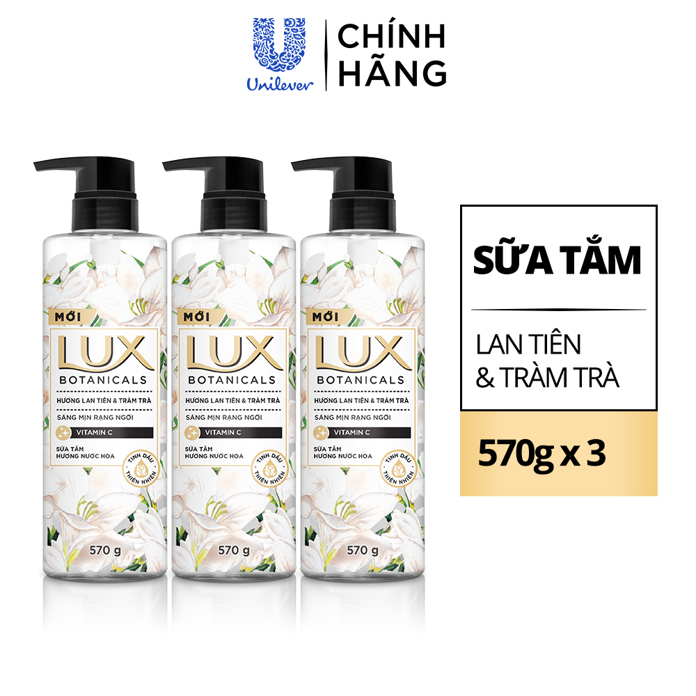 Combo 3 Sữa tắm hương nước hoa Lux Botanicals 570g/chai