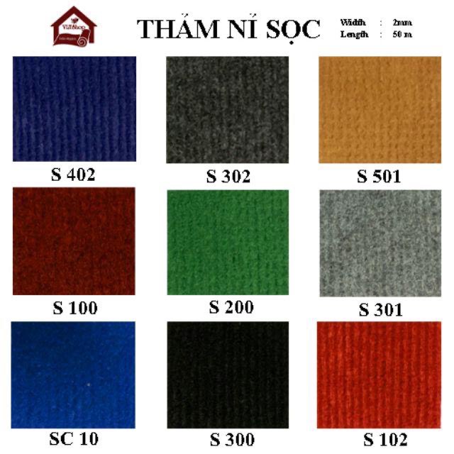 Thảm trải sàn nỉ - Thảm lót sàn trải phòng giá rẻ trải dày 3mm trải sự kiện, trải cửa hàng, phòng ngủ