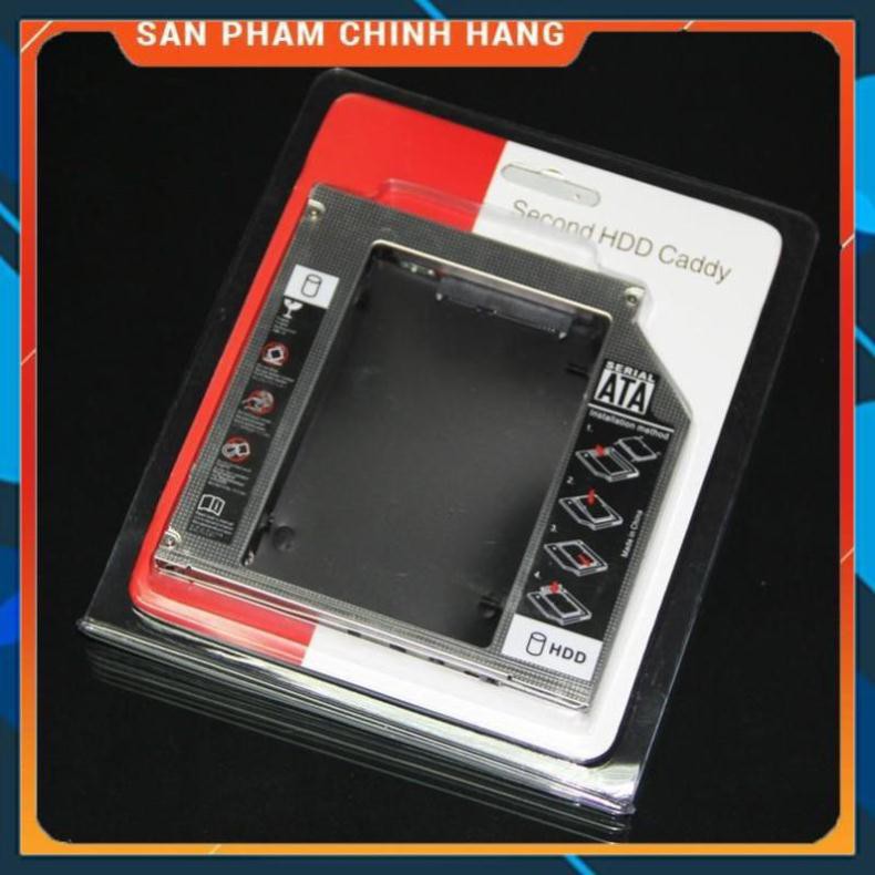 Caddy bay gắn thêm ổ cứng ssd cho laptop loại mỏng 9.5mm