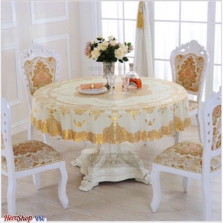 Khăn bàn tròn 3d nhựa chống thấm 1m5 và 1m8 ( đủ size)