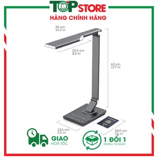 Đèn bàn chống cận taotronics tt-dl16 - màu bạc, 12w thân kim loại, 5 chế độ màu 6 mức sáng bảo hành 24tháng
