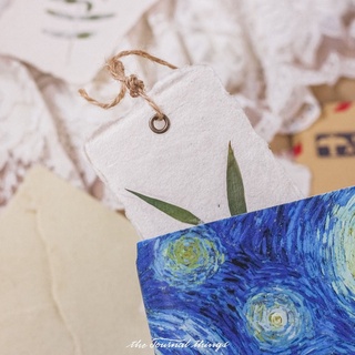 Card Giấy Dó Ép Lá 6x10cm (RANDOM)