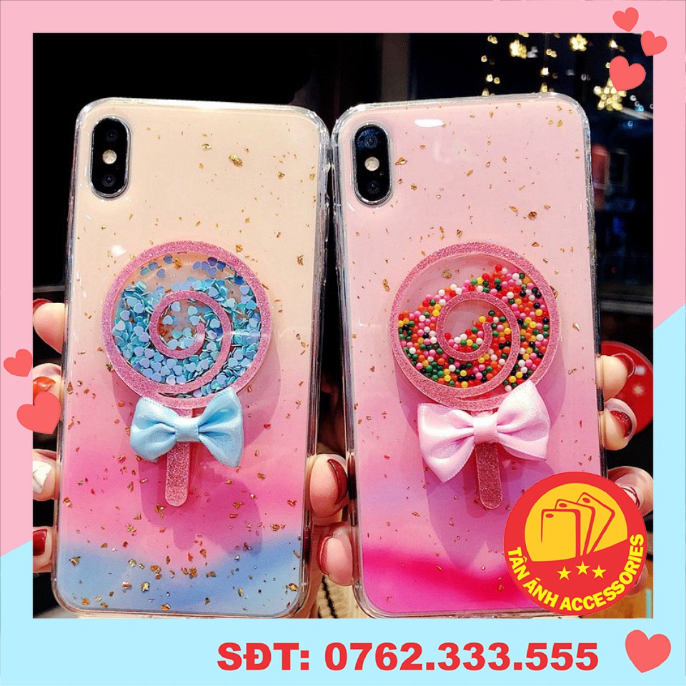 Ốp điện thoại - Ốp lưng iphone 3d Kẹo mút (hình nổi)5/5s/6/6s/6plus/6splus/7/8/7plus/8plus/x/xs/xsmax/11/11promax