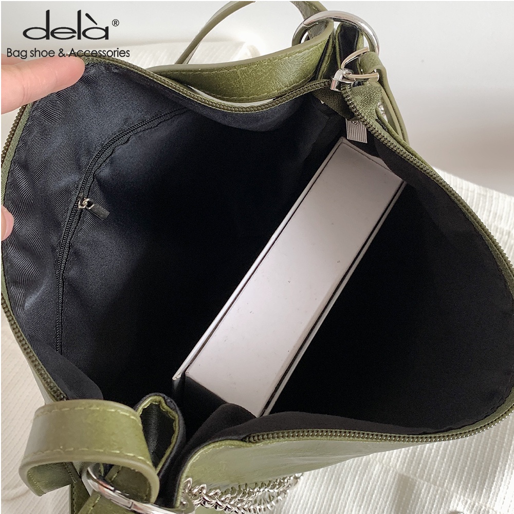 Dela Túi Xách tote Màu Xanh Bơ Xanh Quả Bơ Sức Chứa Lớn Phong Cách Hàn Quốc Thời Trang Mùa Hè Hàng Mới Dành Cho Bạn Nữ