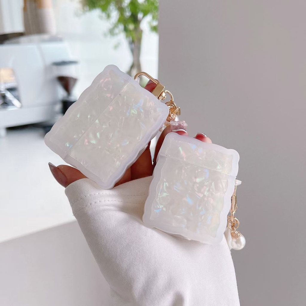 Vỏ Bảo Vệ Hộp Sạc Tai Nghe Bluetooth airpods 1 2 3 pro Bằng tpu Họa Tiết Hoạt Hình Dễ Thương Kèm Dây Đeo Tiện Dụng