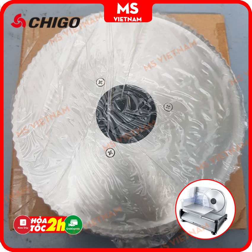 Lưỡi dao thay thế cho máy thái thịt đông/thịt chín mini đường kính 190mm - MS Vietnam