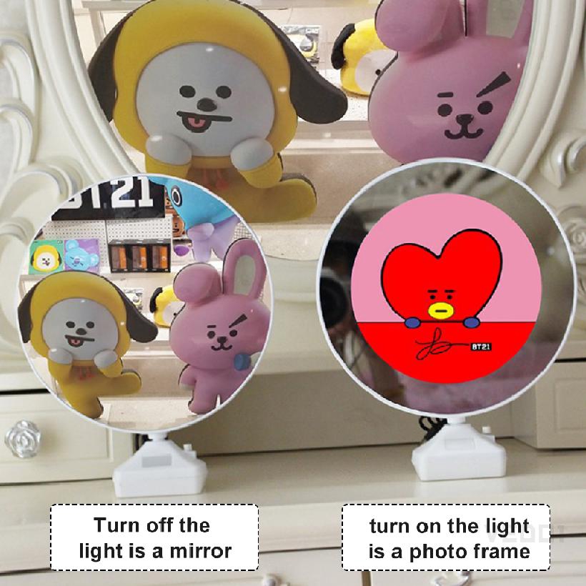 [ HÀNG có sẵn ] khung ảnh cod nhóm nhạc BTS gắn đèn bàn