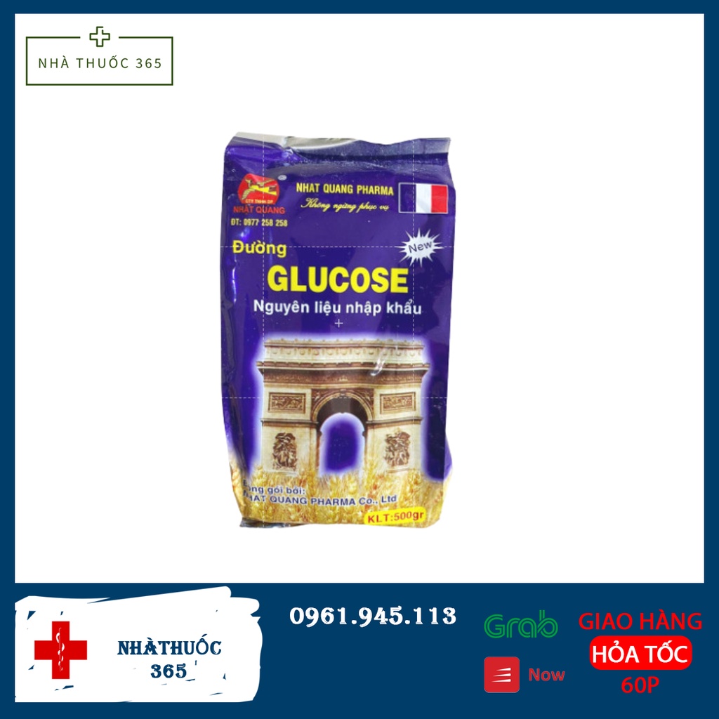 Đường glucose cung cấp năng lượng cho cơ thể , thải độc mát gan nguyên liệu nhập khẩu 500gam