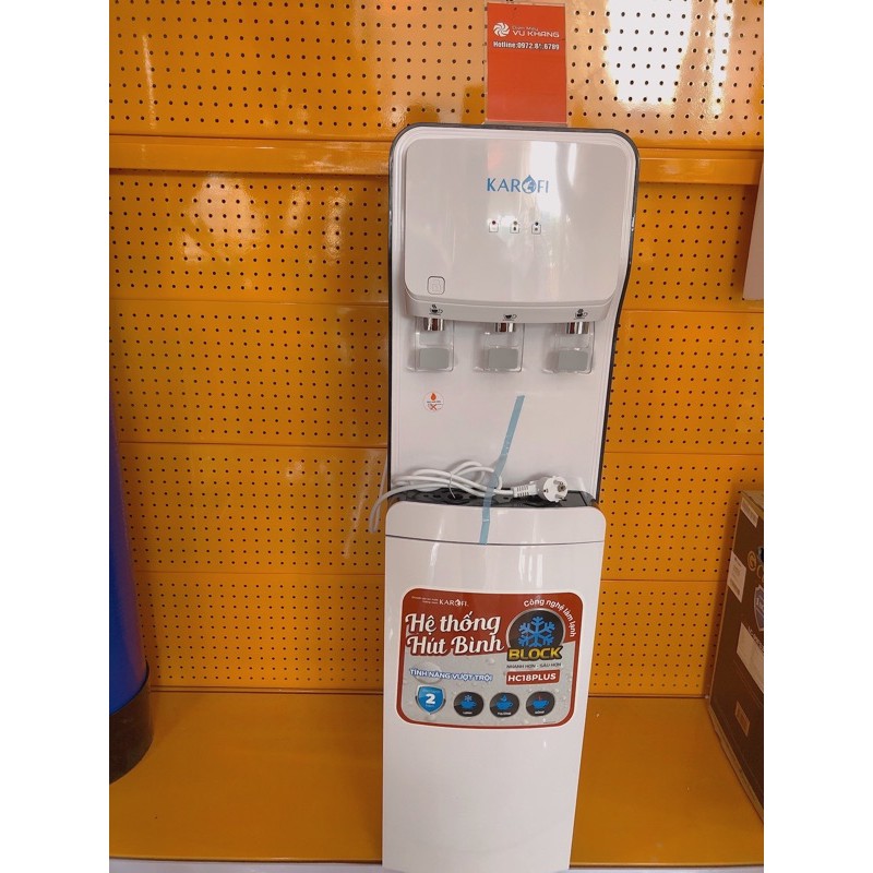 Cây nước nóng lạnh hút bình Karofi  HC18, HC16, HC15 phí vận chuyển Hà Nội