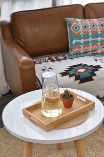 Thảm phủ sofa phong cách Bắc Âu