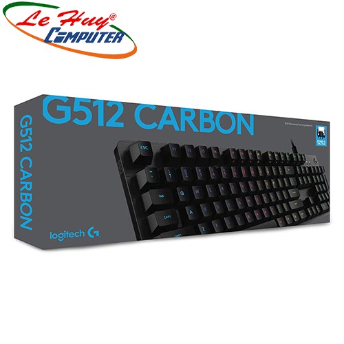 Bàn phím cơ Logitech G512 Carbon RGB Blue Switch