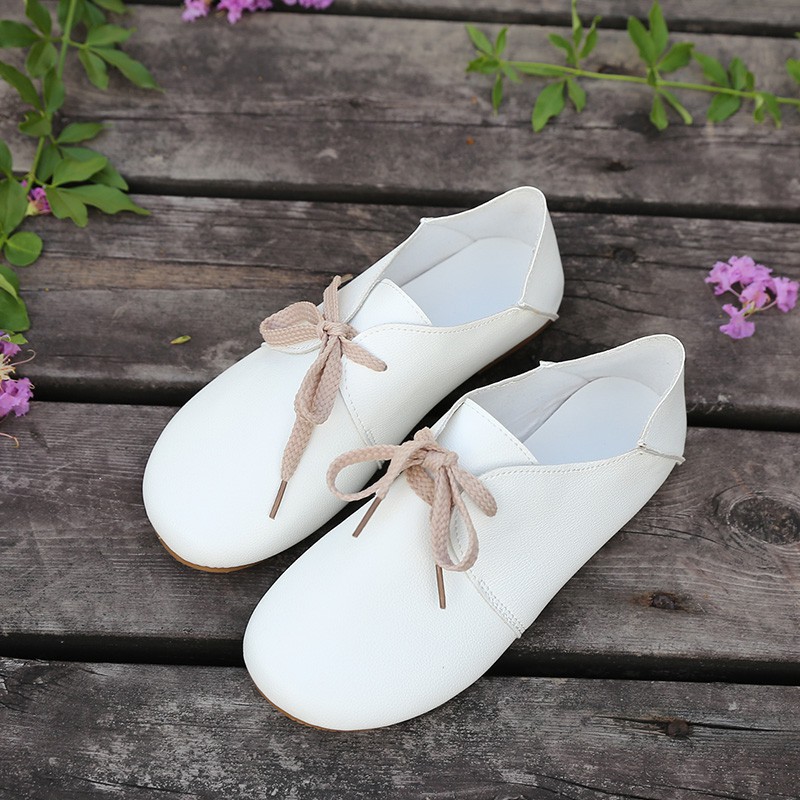 Giày Lười Đế Bằng Phong Cách Hàn Quốc 2021 Cho Nữ