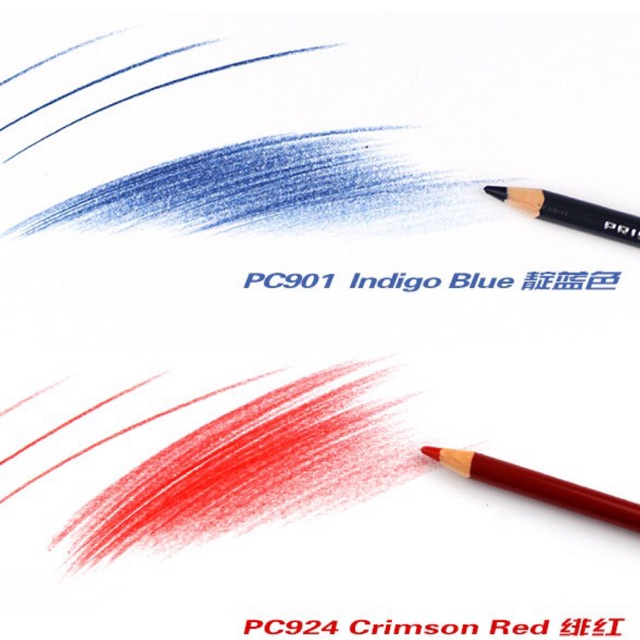 Chì màu Prismacolor gồm 3 màu trắng, đỏ, đen