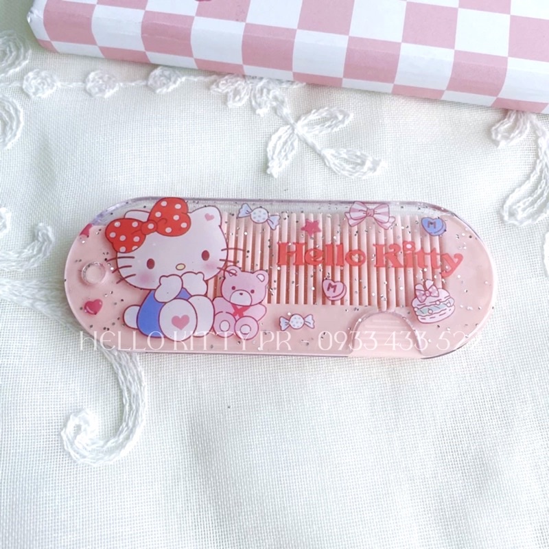 Lược Hello Kitty mini bỏ túi gấp gọn