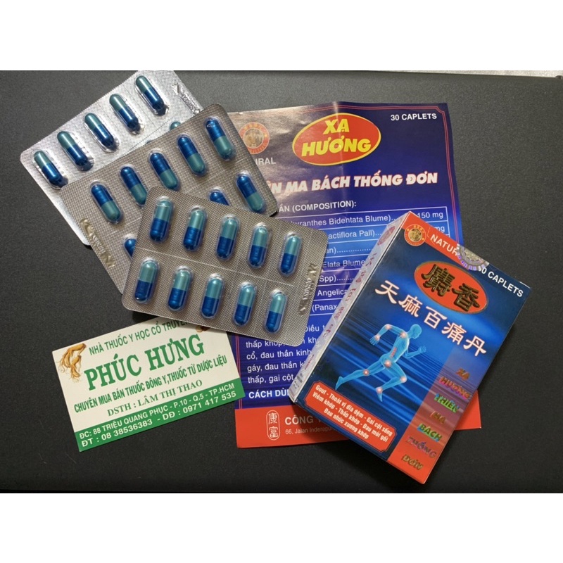 Xạ hương Thiên ma Bách Thống Đơn_H/30v_Hỗ trợ giảm các chứng đau nhức xương khớp