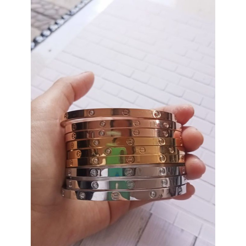 Vòng Tay Titanium / Vòng Tay cartier / Thép Sttanles