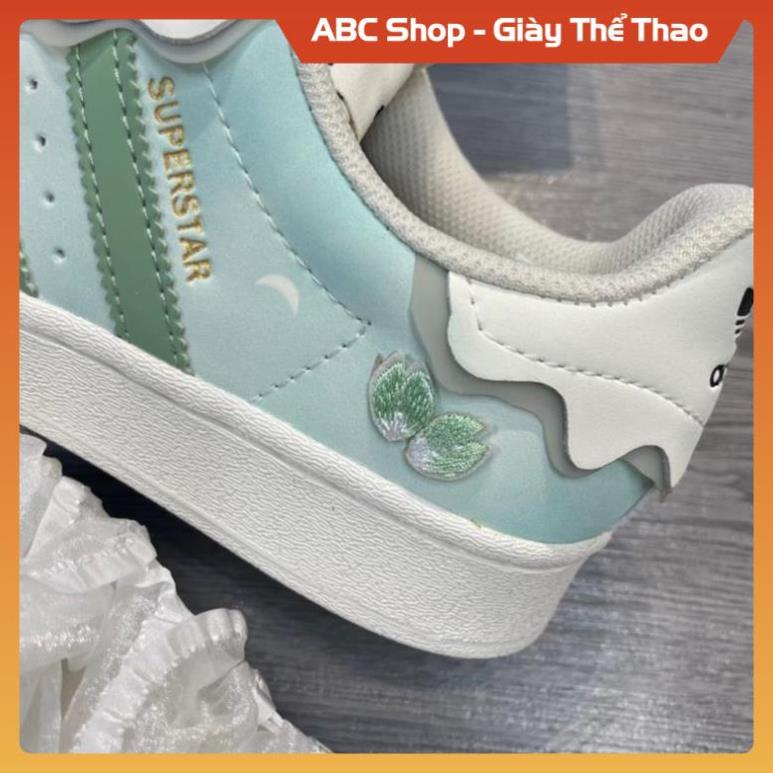 Giày thể thao adida.s superstar sò xanh lá bản đẹp mẫu mới 2022  full box  giấy gói