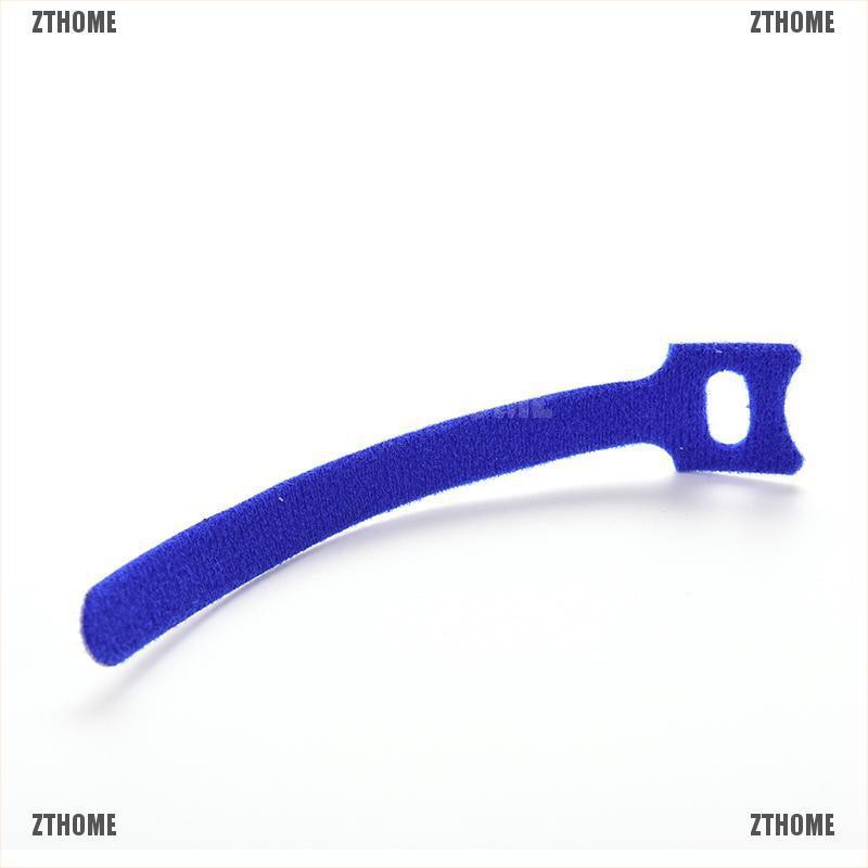 Bộ 10 dây buộc cáp nilon khóa dán thiết kế tiện lợi dễ dùng