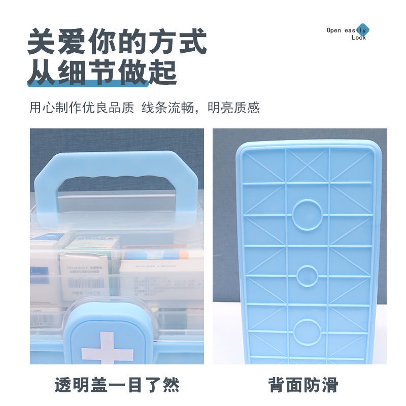 Hộp Đựng Thuốc Cỡ Lớn Nhiều Ngăn Tiện Dụng Cho Gia Đình