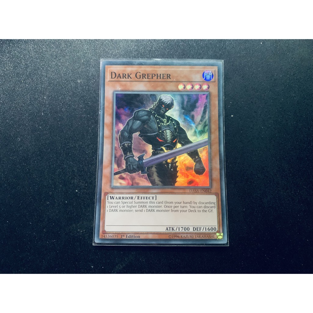 Thẻ Bài Yugioh Chính Hãng Dark Grepher - DASA-EN042