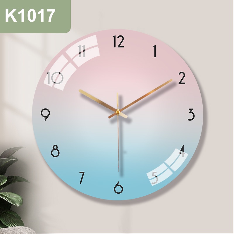 Đồng Hồ Treo Tường, Đồng Hồ Treo Tường Kim Trôi, Không Phát Ra Tiếng Ồn, Màu Sắc Độc Đáo