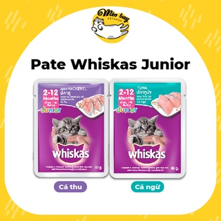 Combo 12 gói Pate cho mèo con Whiskas Junior 80g