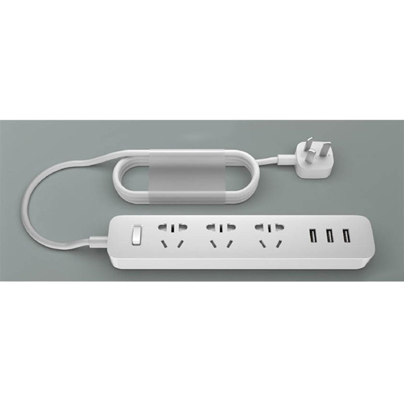 Ổ Cắm Thông Minh Xiaomi Mi Smart Power Strip Xoha09Wh 3 Cổng Usb 2a