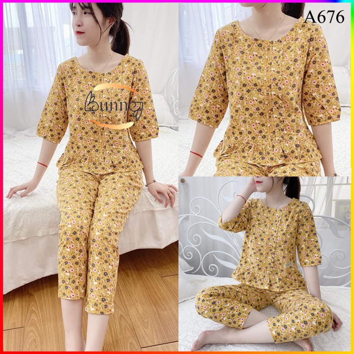 [Bunny] Đồ bộ mặc nhà mẫu thu đông mới xinh, vải mềm mịn, dầy dặn chọn màu