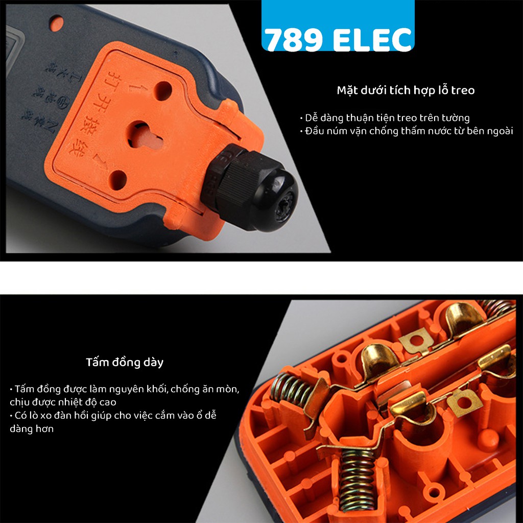 Ổ cắm điện chống va đập Gohan 4300w 10A - 16A