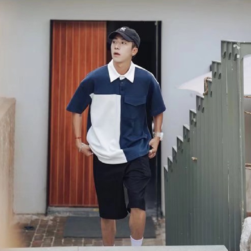 Áo Thun polo Tay Ngắn Dáng Rộng Thoải Mái Thời Trang Mùa Hè Cho Nam size M-2XL