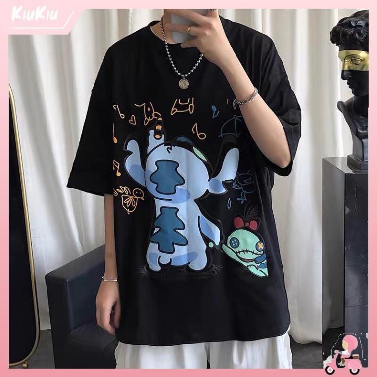 Áo Thun Tay Lỡ Unisex Form Rộng Kaws VẼ TRANH Nam Nữ Phong Cách Ulzzang KiuKiu