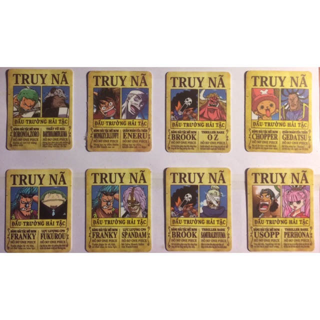 [1 thẻ đôi] one piece như trên