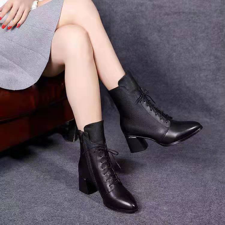 (VT002) GIÀY BỐT NỮ CAO CẤP CỔ THẤP TIỆN DỤNG | BigBuy360 - bigbuy360.vn