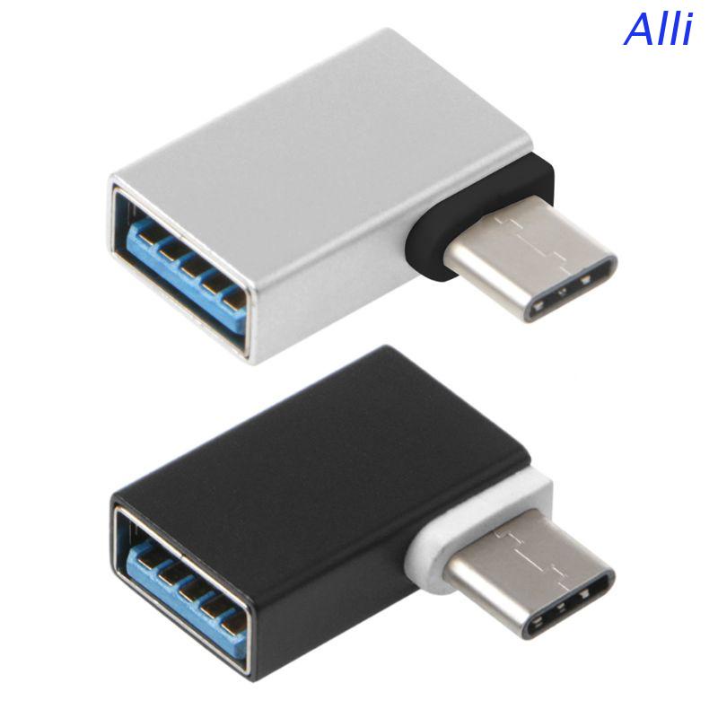 Đầu chuyển đổi dữ liệu OTG cổng Type C sang USB 3.0 90 độ cho điện thoại Android