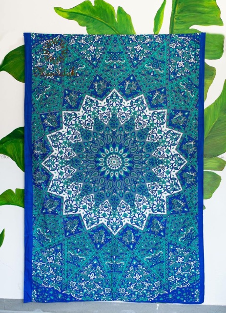 Khăn Mandala Ấn Độ 100% Cotton 1m4 x 2m2