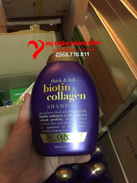 Dầu gội Biotin &amp; Collagen 385ml của Mỹ