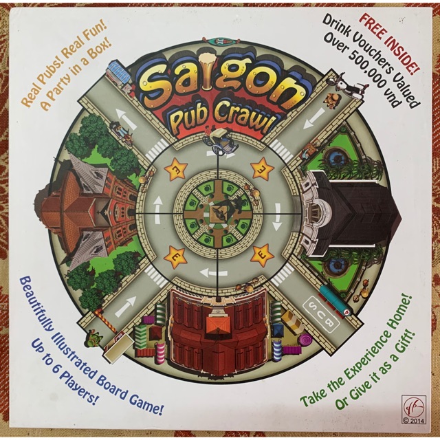 Board game VN: Trò chơi Saigon Pub Crawl