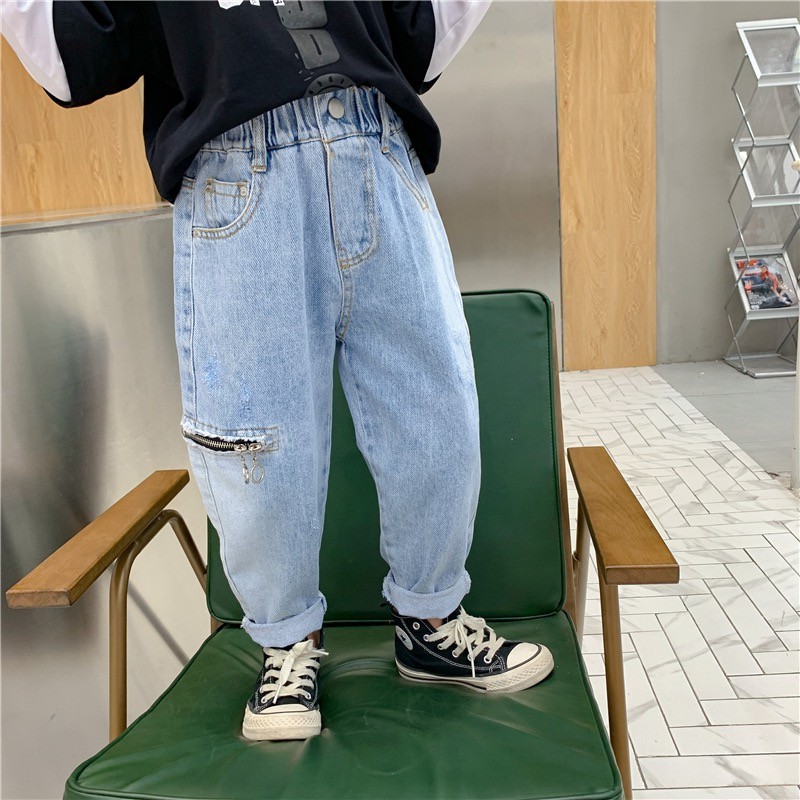 [Q108] Quần jean baggy khóa ngang sz 90-150