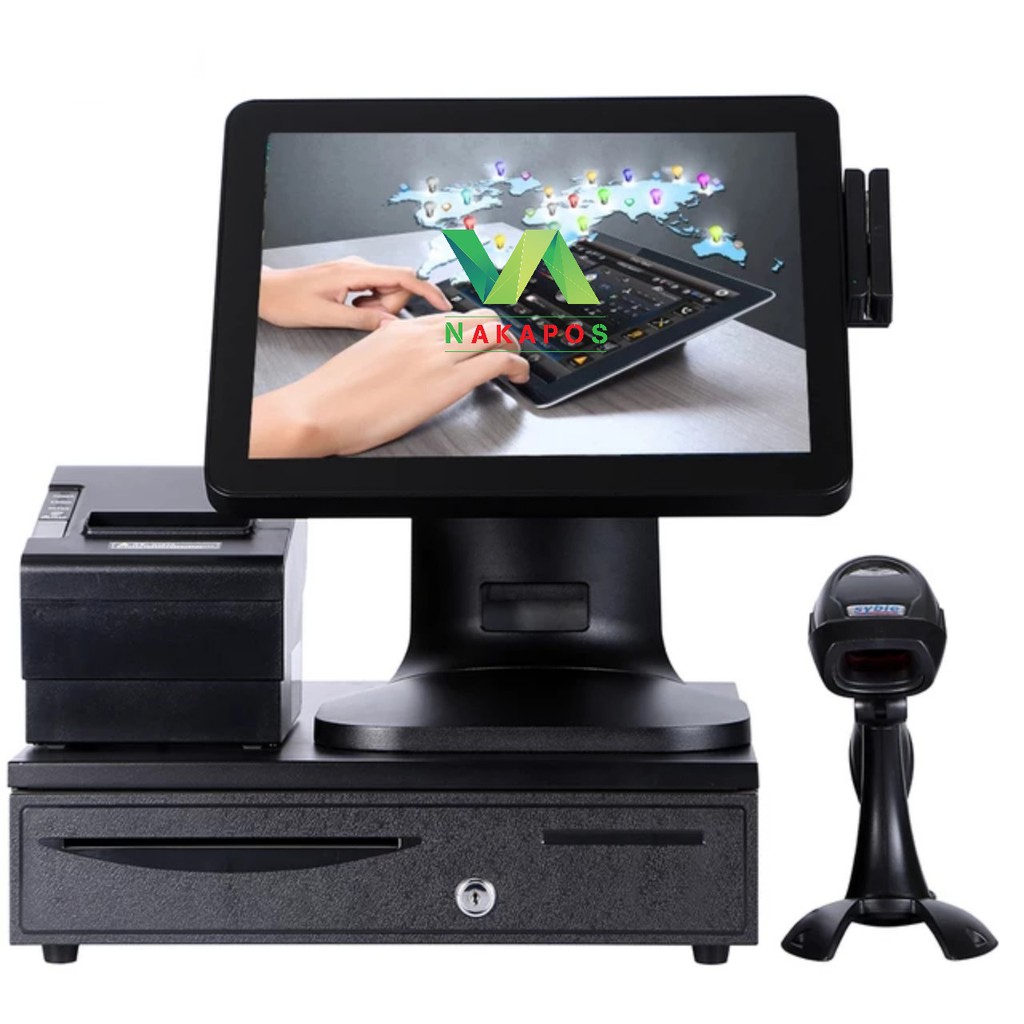TRỌN BỘ MÁY POS BÁN HÀNG NAKAPOS 2700 BLACK