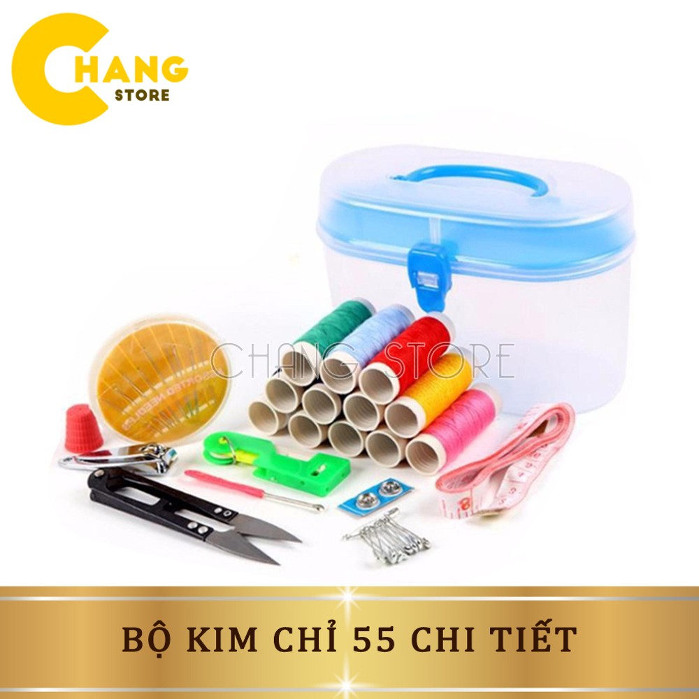 Hộp Kim Chỉ May Vá 55 Món Tiện Dụng