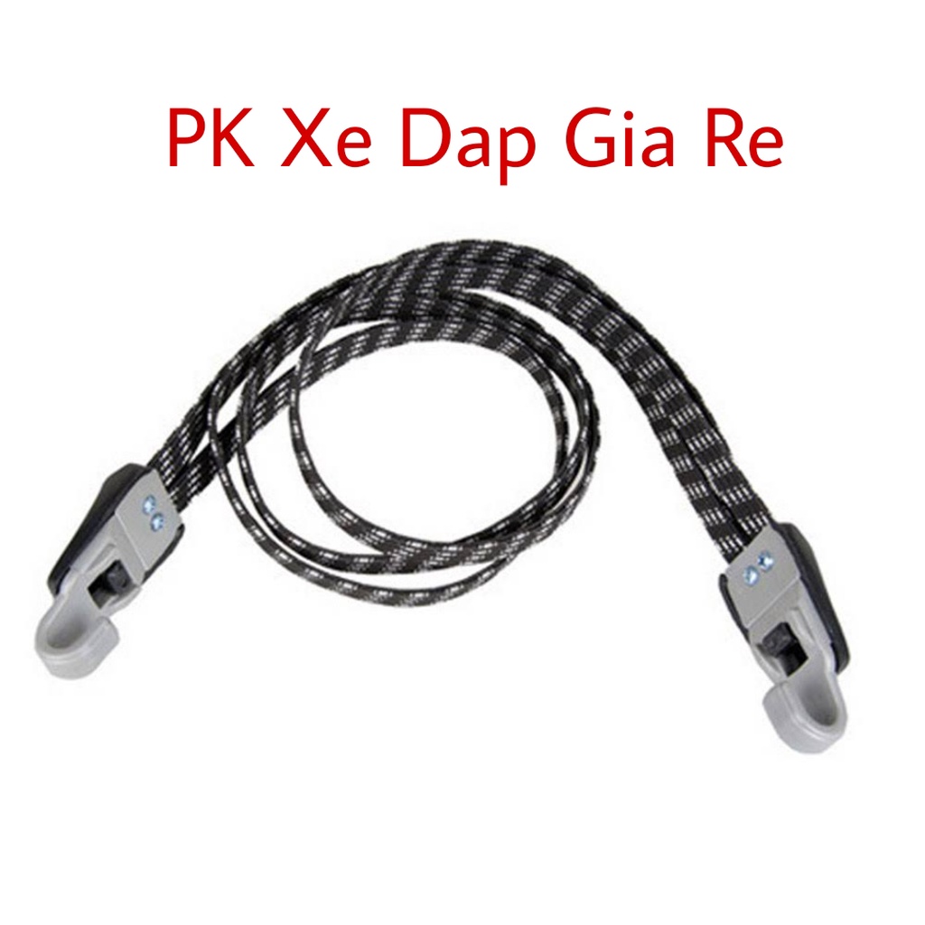 Dây chun chằng đồ baga xe đạp, Dây thun chằng đồ gác baga móc nhựa 3 sợi