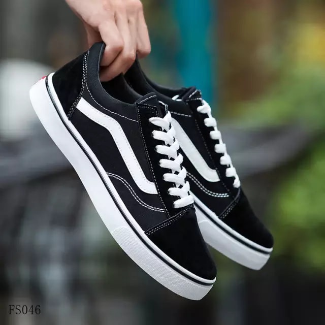 Giầy Thể Thao Vans Old Skool [ Full Box ] Black/White - Sneaker Vans Nam Nữ Mới Nhất