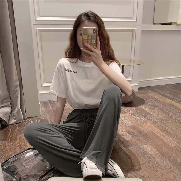 ÁO CROPTOP CHUN EO INVISIBLE ULZZANG MÀU TRẮNG HOT - CROPTOP NỮ CỔ TRÒN TAY NGẮN