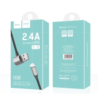 Cáp sạc nhanh Hoco U18 2.4A 2 trong 1 + Micro USB dài 1m2
