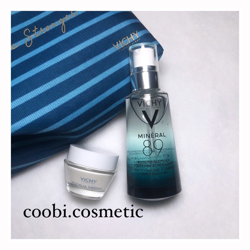 Combo Vichy 89 + kem dưỡng + túi đựng mỹ phẩm