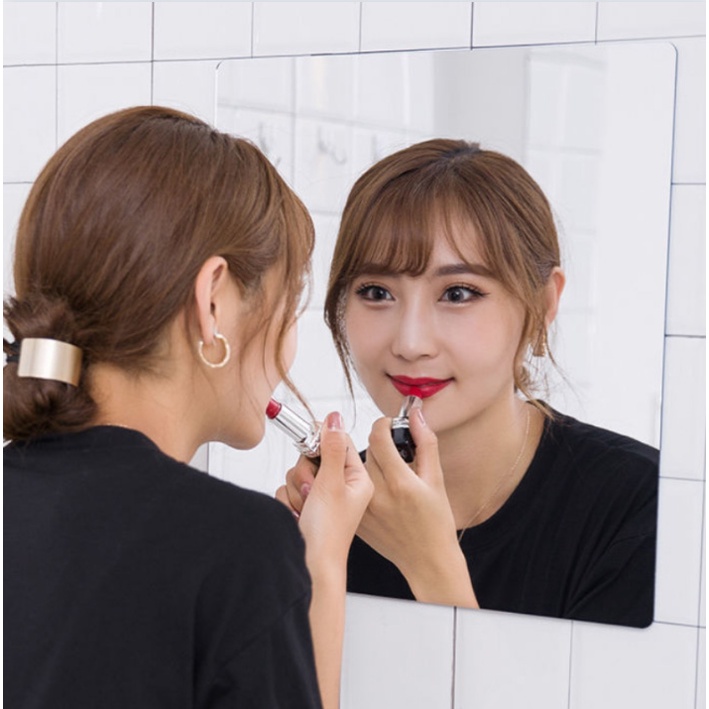 Gương dán tường soi toàn thân, dán tủ quần áo hình vuông kích thước 20x20cm