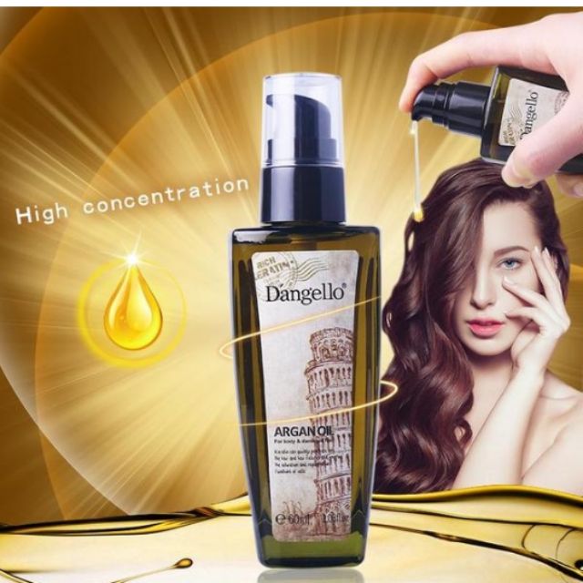 TINH DẦU DƯỠNG VÀ PHỤC HỒI TÓC ARGAN OIL DANGELLO 60ML ITALY