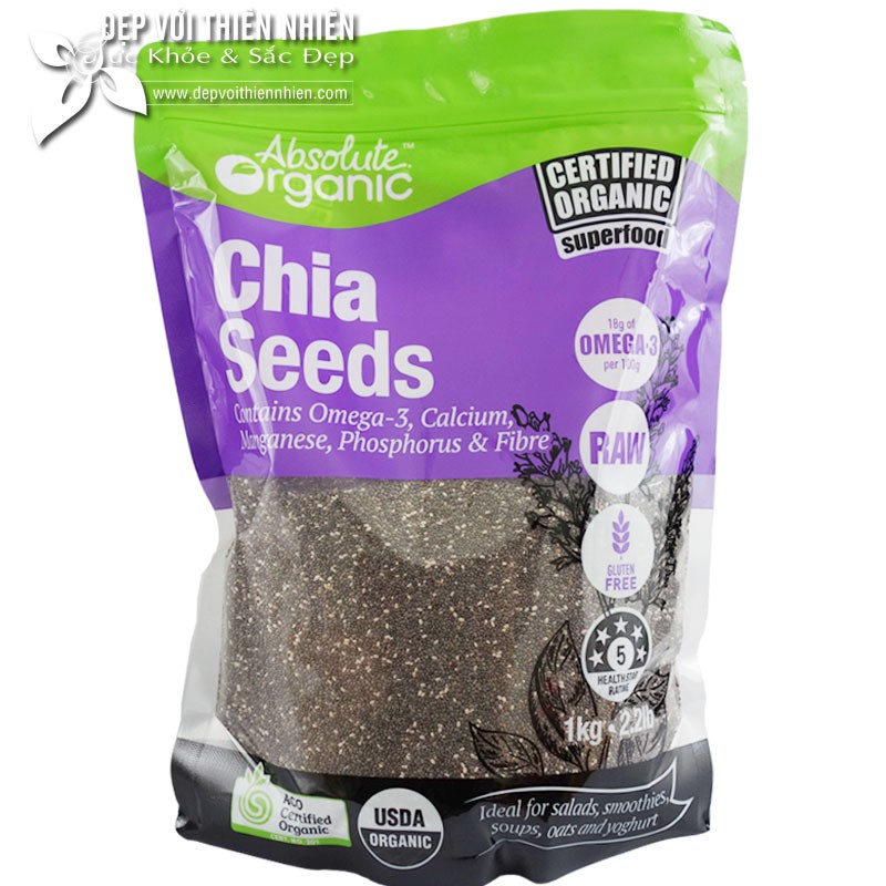 Hạt Chia Úc 1KG Absolute Organic