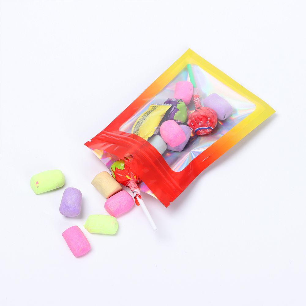 Set 20 Túi Đựng Thực Phẩm Có Cửa Sổ Trong Suốt Màu Sắc Gradient