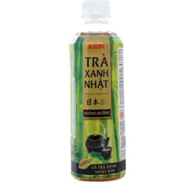 Trà xanh Nhật Kirin không đường chai 345ml